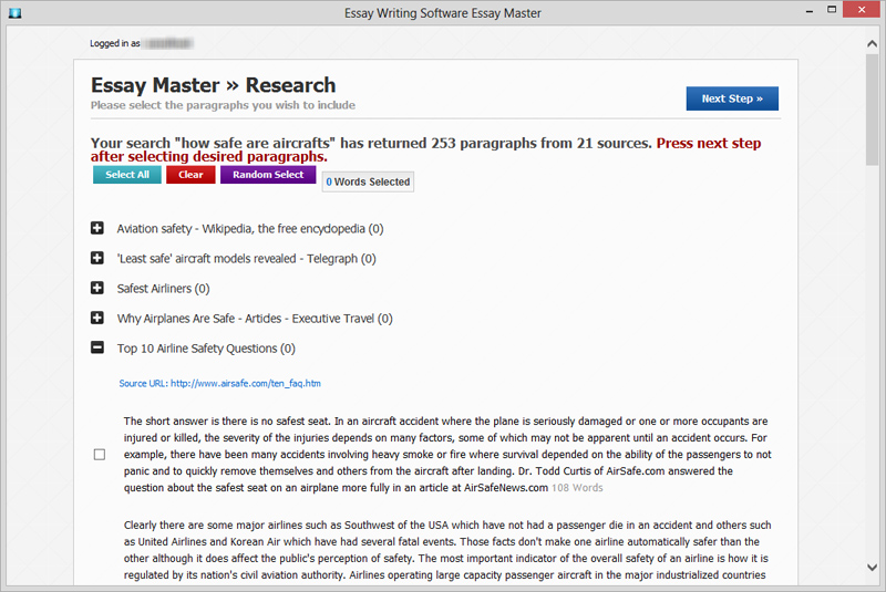 Essay Master screenshot